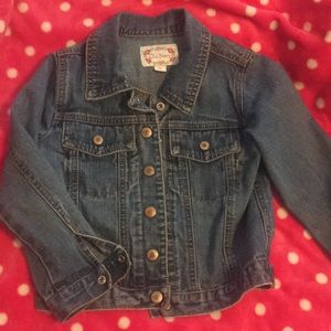 Size 4 Girls classic denim jacket